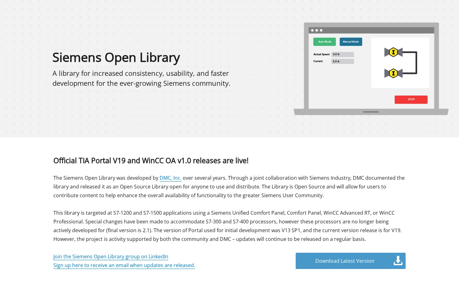 Siemens Open Library 页面快照